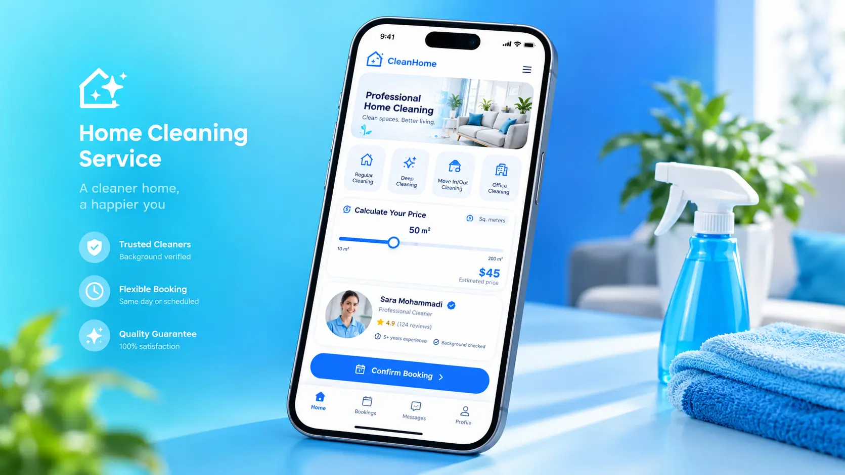 اپلیکیشن مدیریت نیرو و سرویس‌های شرکت خدمات نظافتی