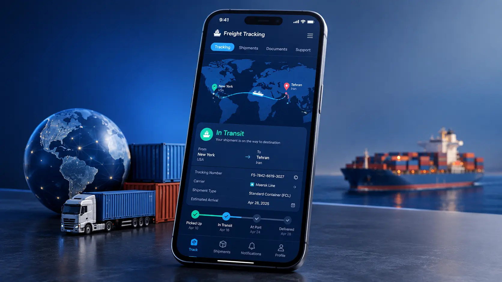 اپلیکیشن مدیریت محموله بین‌المللی و ترخیص کالا از گمرک