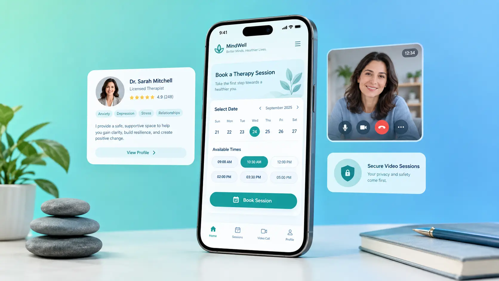 اپلیکیشن مدیریت مرکز مشاوره روانشناسی و نوبت‌دهی
